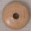 Button or Bead, Bone; incised and inlaid with paint