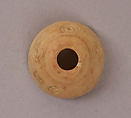 Button or Bead, Bone; incised 