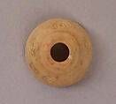 Button or Bead, Bone; incised 