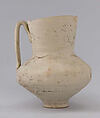 Unglazed Jug with Writing, Earthenware; painted, unglazed