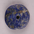 Beads, Lapis lazuli; cut