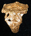 Ring, Gold; cast, chased