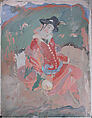 Seated man in European Clothes Holding a Bottle, Sarkis Katchadourian, Tempera on paper
