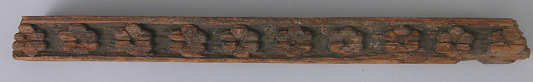 Fragment of Border, Wood; carved and painted
