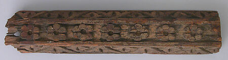 Fragment of Border, Wood; carved and painted