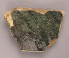 Fragment, Earthenware; glazed