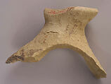 Ceramic Fragment, Earthenware; unglazed