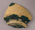 Fragment of a Jar, Earthenware; glazed
