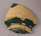 Fragment of a Jar, Earthenware; glazed