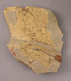 Fragment of a Dish, Earthenware; glazed