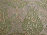 Textile Fragment, Silk, metal wrapped thread; lampas (kemha)