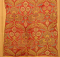 Rectangular Silk Fragment, Silk, metal wrapped thread; lampas (kemha)