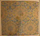Textile Fragment, Silk, metal wrapped thread; lampas (kemha)