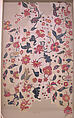 Bed Cover or Wall Hanging, Cotton, silk; plain weave, embroidered, originally quilted