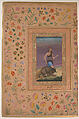 "Dervish Leading a Bear", Folio from the Shah Jahan Album, Painting by Govardhan (active ca. 1596–1645), Ink, opaque watercolor, and gold on paper
