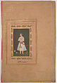 "Portrait of Jahangir Beg, Jansipar Khan", Folio from the Shah Jahan Album, Painting by Balchand (Indian, 1595–ca. 1650), Ink, opaque watercolor, and gold on paper