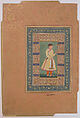 "Portrait of Zamana Beg, Mahabat Khan", Folio from the Shah Jahan Album, Painting by Manohar (active ca. 1582–1624), Ink, opaque watercolor, and gold on paper