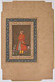 "Portrait of Rup Singh", Folio from the Shah Jahan Album, Painting by Govardhan (active ca. 1596–1645), Ink, opaque watercolor, and gold on paper