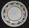 Dish with Floral Design, Stonepaste; polychrome painted under transparent glaze