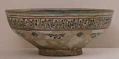 Bowl, Stonepaste; overglaze painted, so-called "mina'i" ware