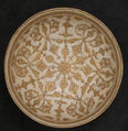 Bowl, Stonepaste; applied decoration, overglaze painted and gilded on an opaque monochrome glaze (mina'i)