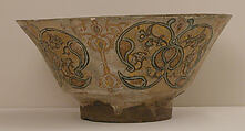 Bowl, Stonepaste; overglaze painted, so-called "mina'i" ware