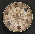 Bowl, Stonepaste; overglaze painted, so-called 
