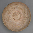 Bowl, Earthenware; glazed and incised