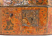 Box with Scenes of an Emperor Receiving Gifts, Papier-maché; painted and lacquered
