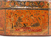 Box with Scenes of an Emperor Receiving Gifts, Papier-maché; painted and lacquered