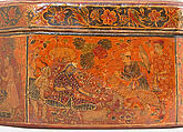 Box with Scenes of an Emperor Receiving Gifts, Papier-maché; painted and lacquered