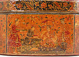 Box with Scenes of an Emperor Receiving Gifts, Papier-maché; painted and lacquered