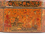 Box with Scenes of an Emperor Receiving Gifts, Papier-maché; painted and lacquered