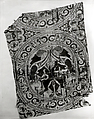 Textile Fragment from the Shrine of San Librada, Sigüenza Cathedral, Spain, Silk, metal wrapped thread; lampas
