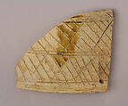 Ceramic Fragment, Earthenware; incised