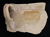 Fragment of a Cup, Earthenware; unglazed
