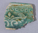 Ceramic Fragment, Earthenware; glazed