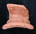 Ceramic Fragment, Earthenware; unglazed