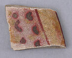 Ceramic Fragment, Earthenware; luster-painted