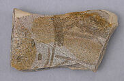 Ceramic Fragment, Earthenware; slip painted, glazed