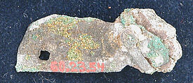 Ceramic Fragment, Ceramic sherd with copper residue
