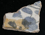 Ceramic Fragment, Stonepaste; slip painted and glazed