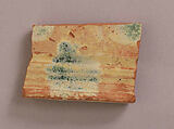Ceramic Fragment, Earthenware; slip painted and glazed