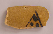 Ceramic Fragment, Earthenware; glazed
