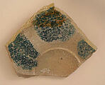 Fragment of a Bowl, Earthenware; glazed