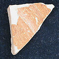 Ceramic Fragment, Stonepaste; slip painted and glazed