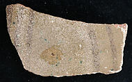 Ceramic Fragment, Earthenware; glazed