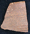 Ceramic Fragment, Earthenware; glazed
