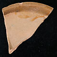 Ceramic Fragment, Earthenware; glazed