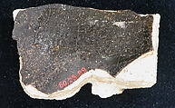Ceramic Fragment, Earthenware; glazed
